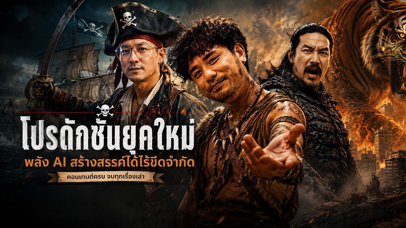 สามเสือพานิช — โปรดักชันเฮ้าส์ AI รับทำวิดีโอโฆษณา สารคดี กรุงเทพฯ